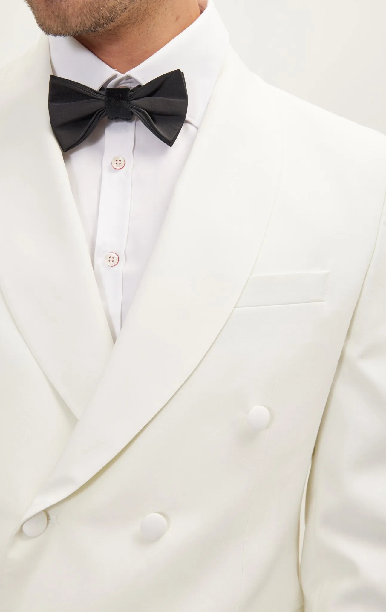 Classic Double Breasted Dinner Jacket - Off White