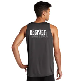 CLEARANCE ITEM - F3 DOUBLE RESPECT DTF Logo - Sport-Tek PosiCharge Competitor Tank (Iron Grey/XL)