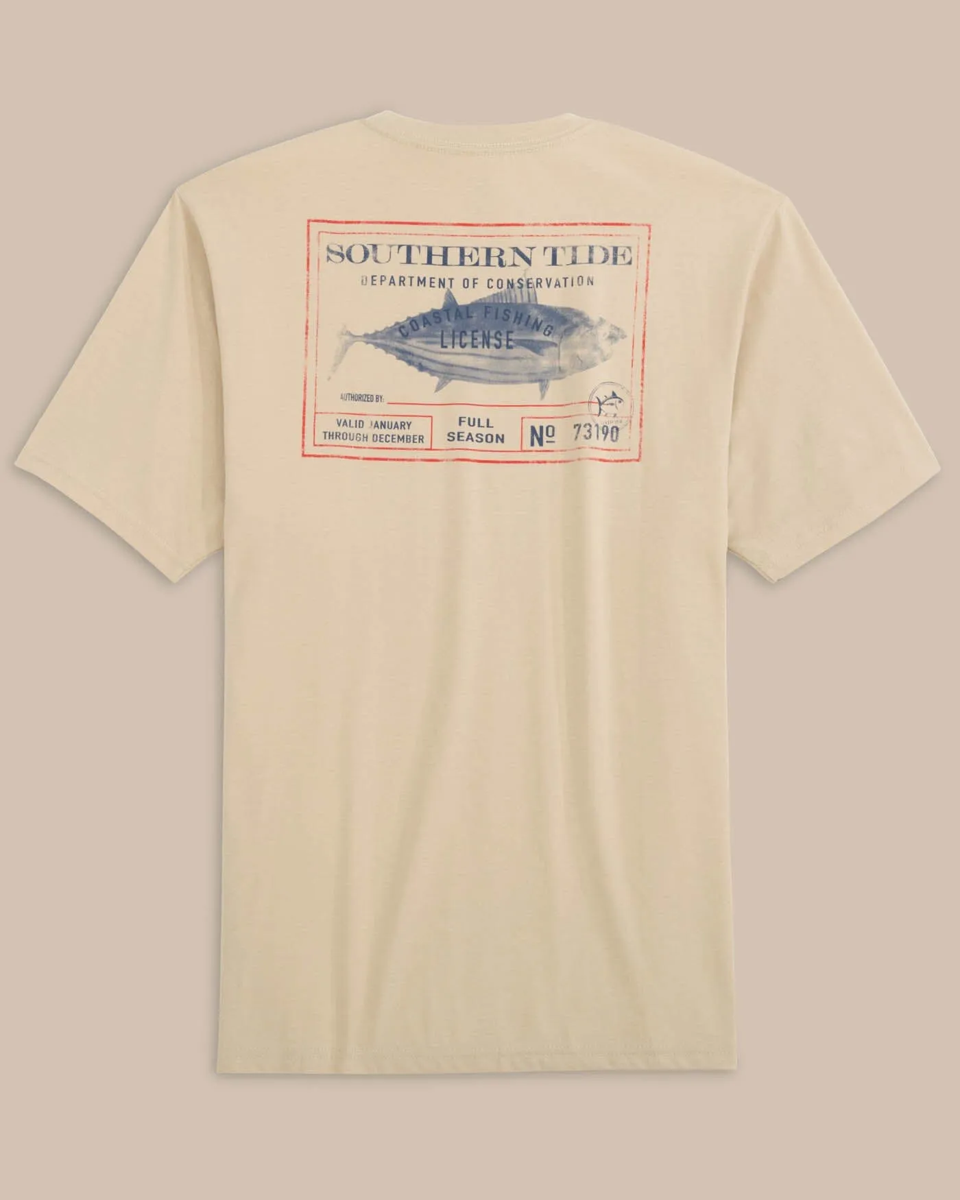 Coastal Fishing License Short Sleeve T-Shirt