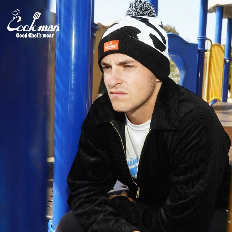 Cookman Beanie - Cow : White