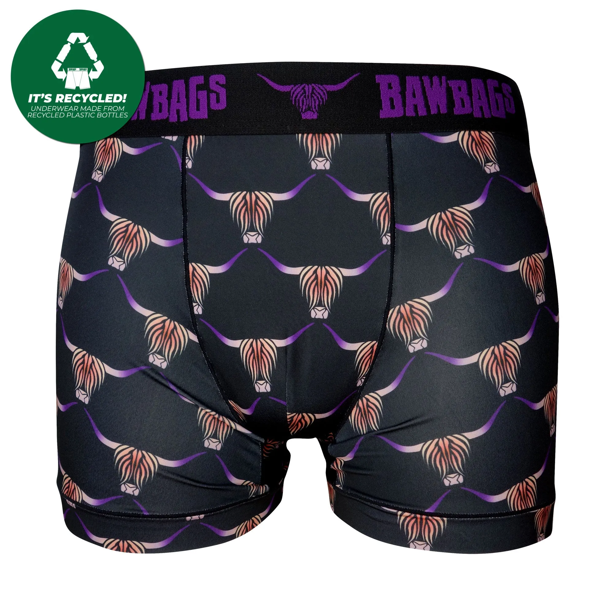 Cool De Sacs Highland Cow Technical Boxer Shorts