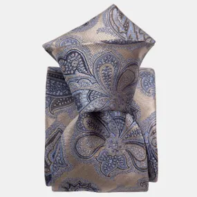 Cortina - Silk Jacquard Tie - Warm Pewter