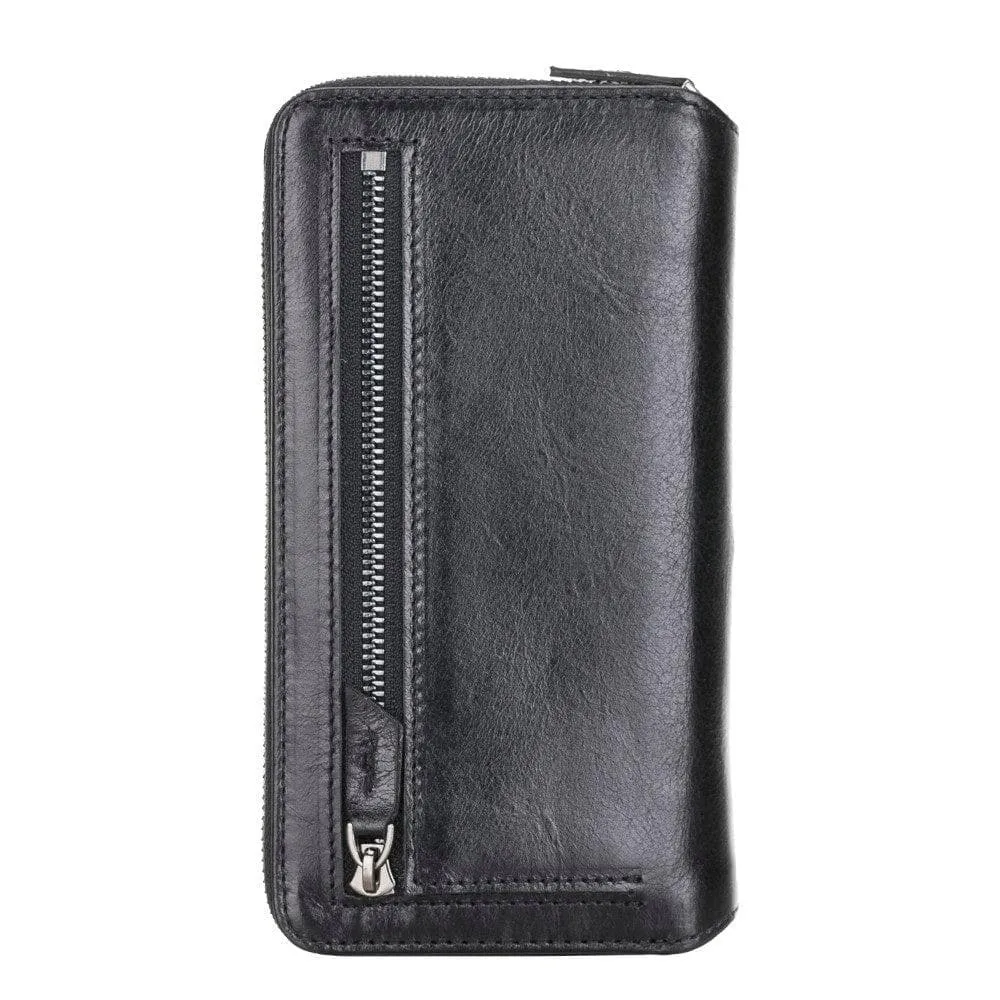 Detachable Leather Zipper Wallet Cases for Samsung Galaxy S21 Series