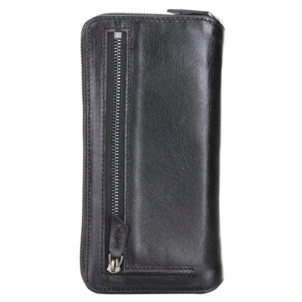 Detachable Leather Zipper Wallet Cases for Samsung Galaxy S21 Series