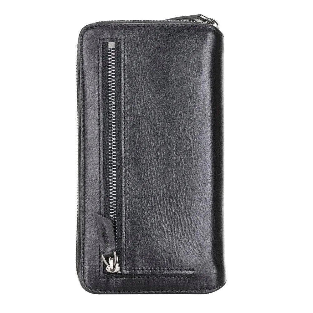 Detachable Leather Zipper Wallet Cases for Samsung Galaxy S21 Series