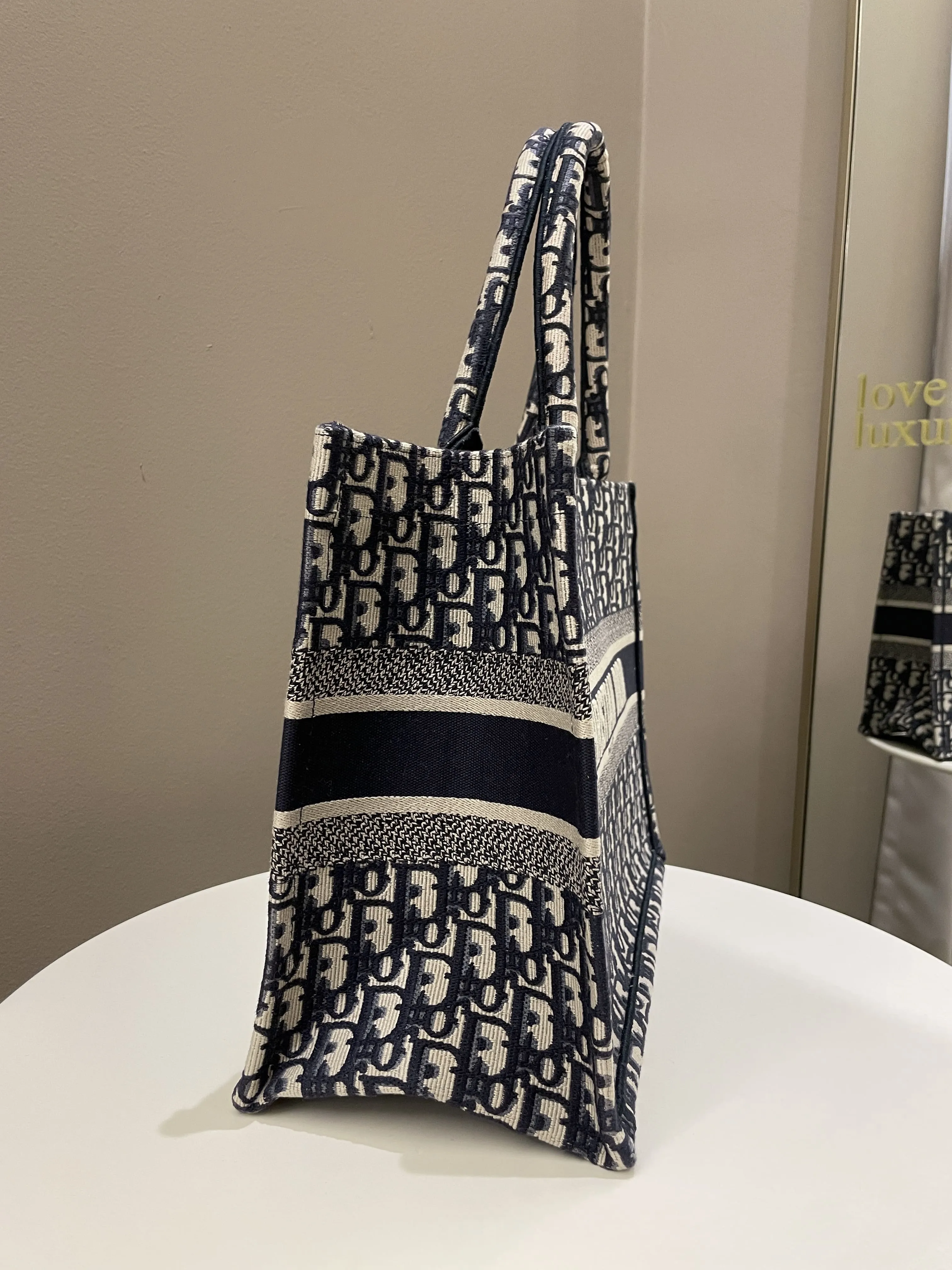 Dior Toile De Jouy Book Tote Blue Oblique