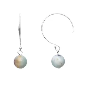 Earring | Curved Loop | Amazonite