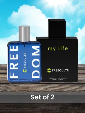 EDP Perfume for Men - Freedom-50 ML & My Life-100 ML Pack Of 2