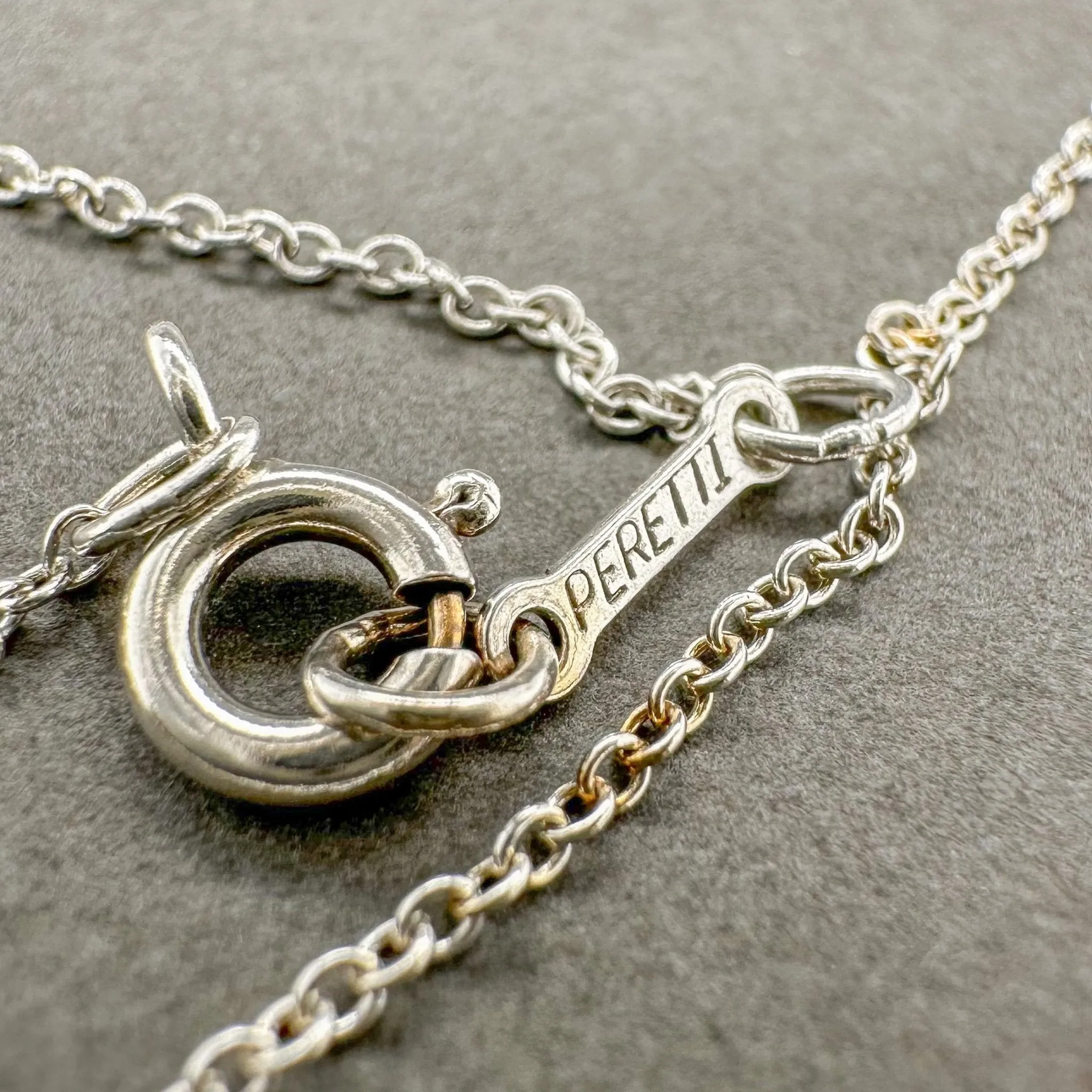 Estate Tiffany & Co. Elsa Peretti SS Bean Pendant