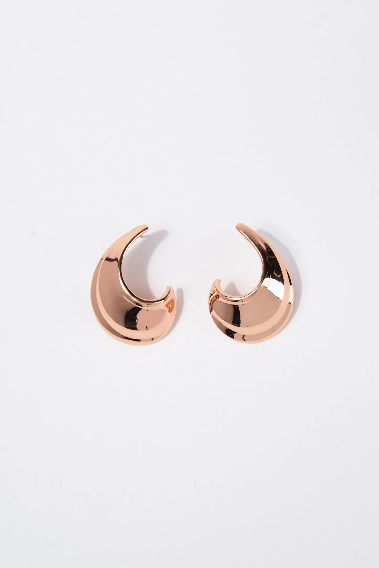 Estrella Moonlight Metal Post Earring - Rose Gold