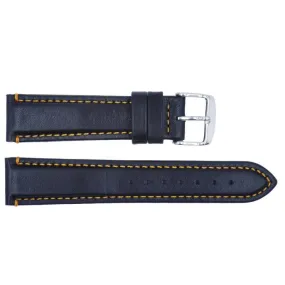 Euro Collection Padded Waterproof Sport Leather Watch Strap