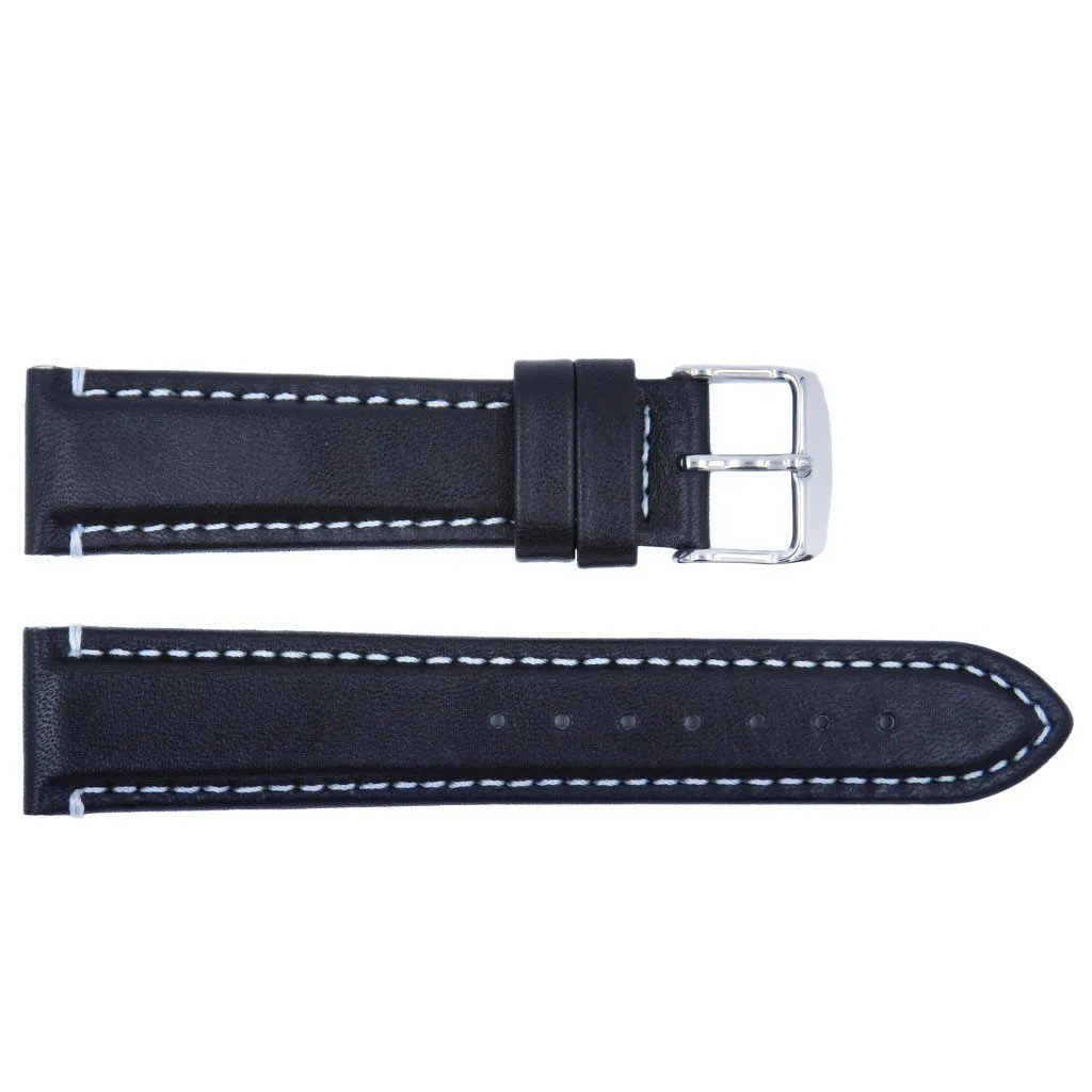 Euro Collection Padded Waterproof Sport Leather Watch Strap