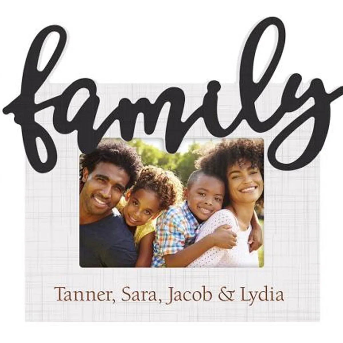 Family Photo - Laser Engravable Picture Frame