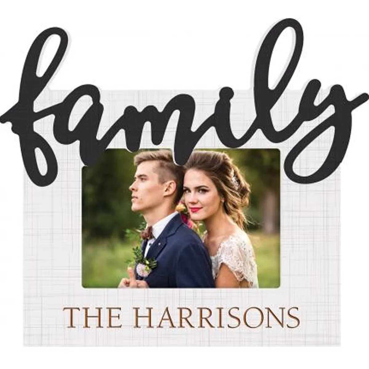 Family Photo - Laser Engravable Picture Frame