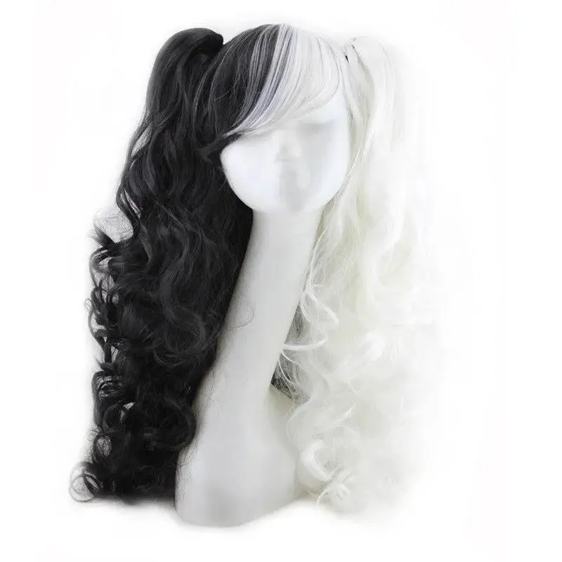 Fashion Lolita Full Curly Wig Pigtails Wavy Hair Cosplay Costume Halloween Party