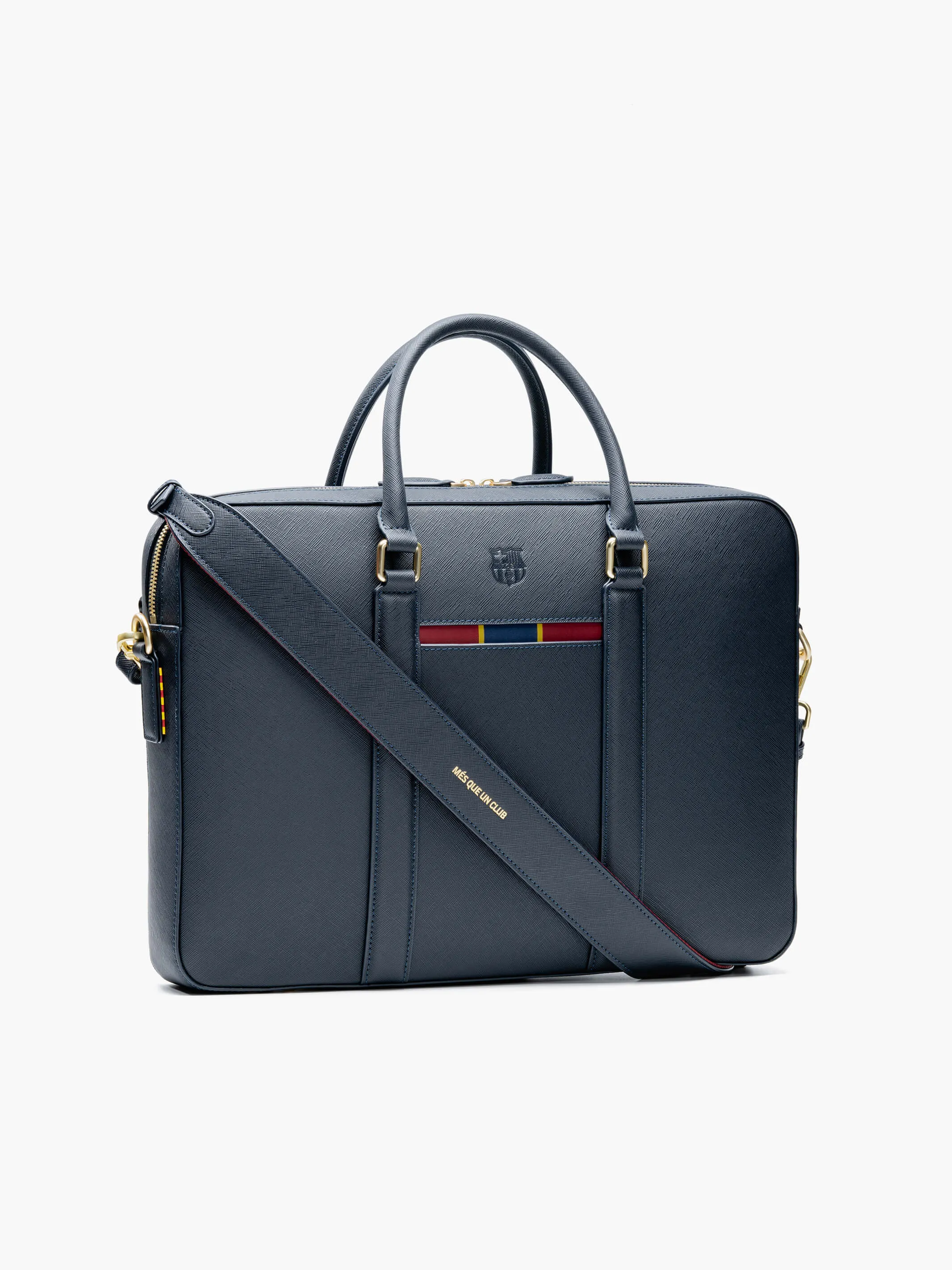 FC Barcelona Leather Briefcase