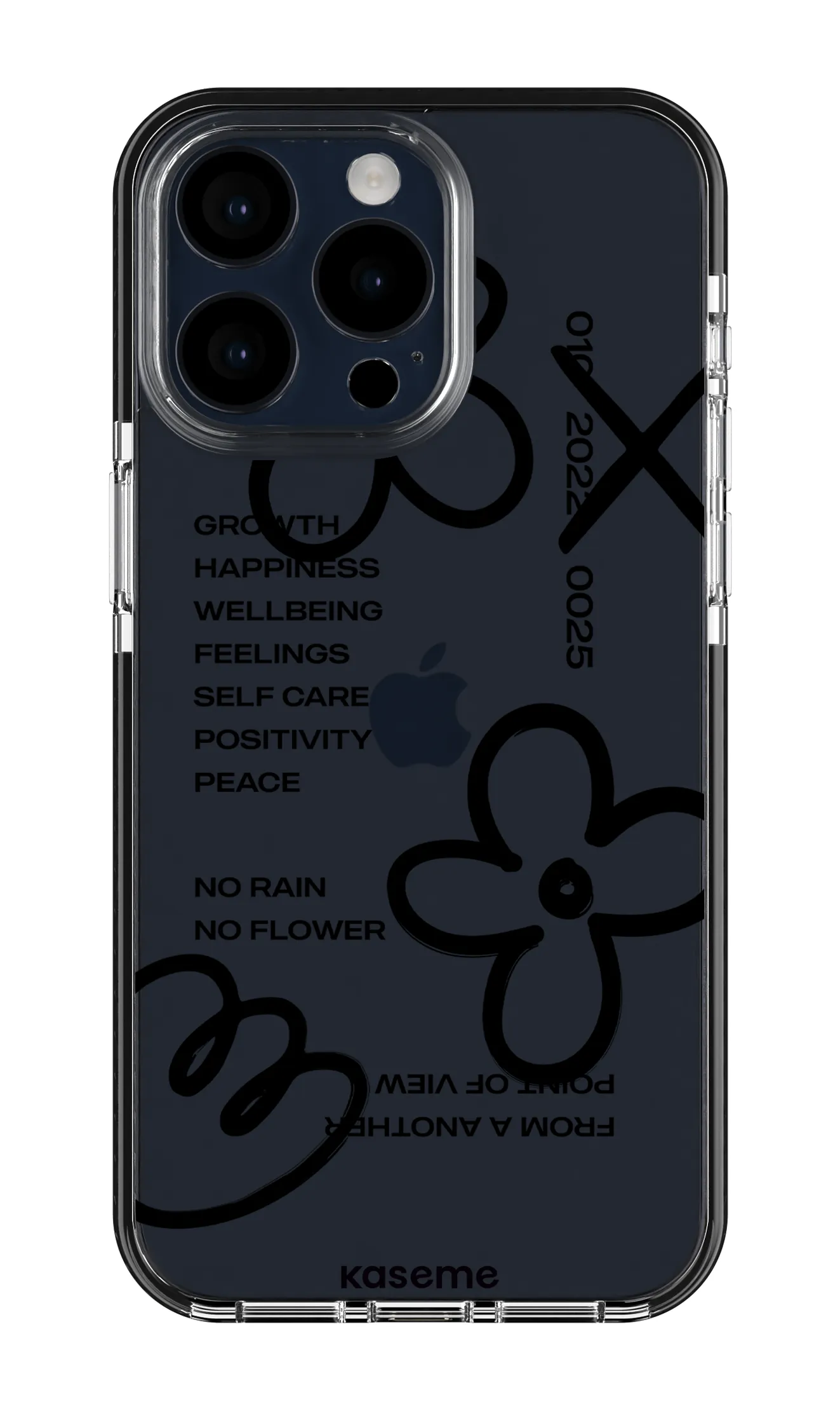 Feelings black clear case