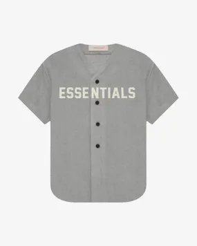 FOG ESSENTIALS SS22 KIDS DARK OATMEAL JERSEY BASEBALL TEE