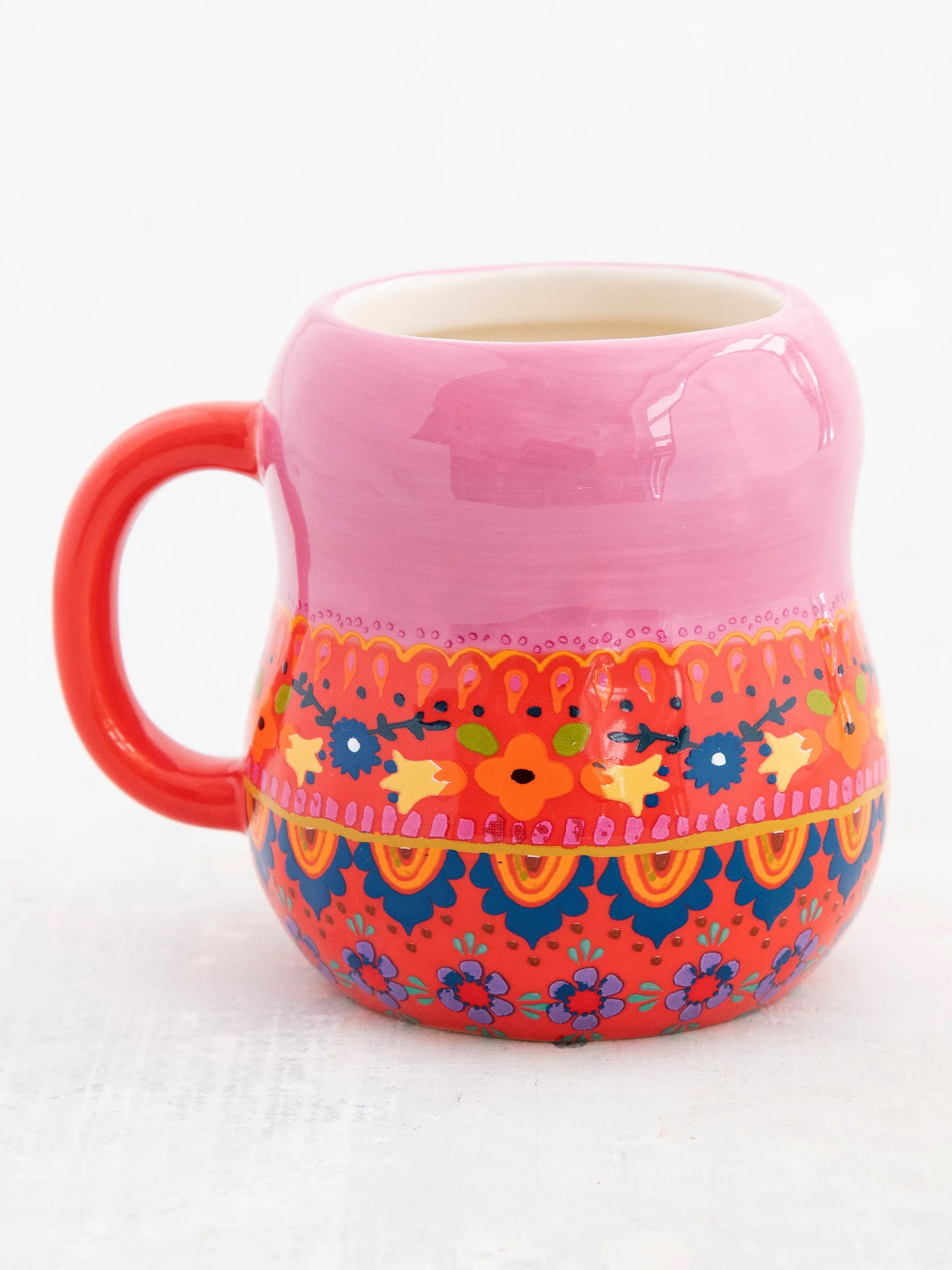 Folk Art Coffee Mug - Vera The Nesting Doll