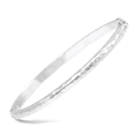 Footsteps Silver Bangle