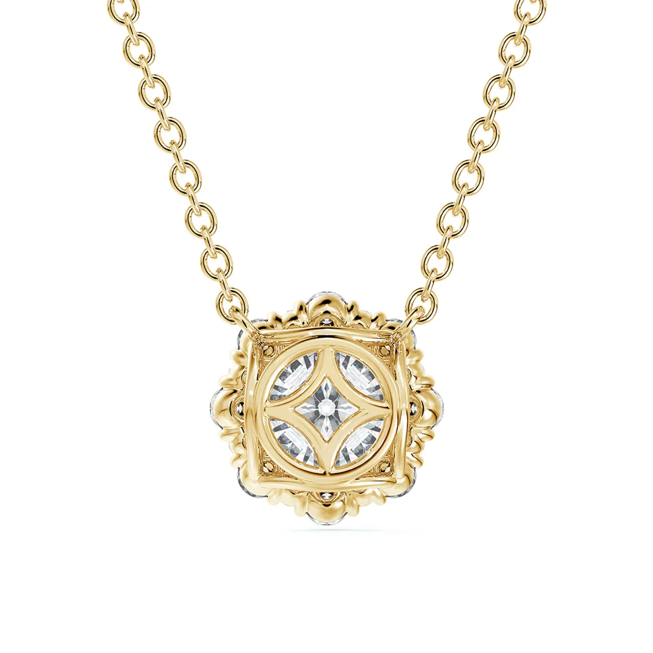 Forevermark Center of My Universe® Floral Halo Diamond Pendant