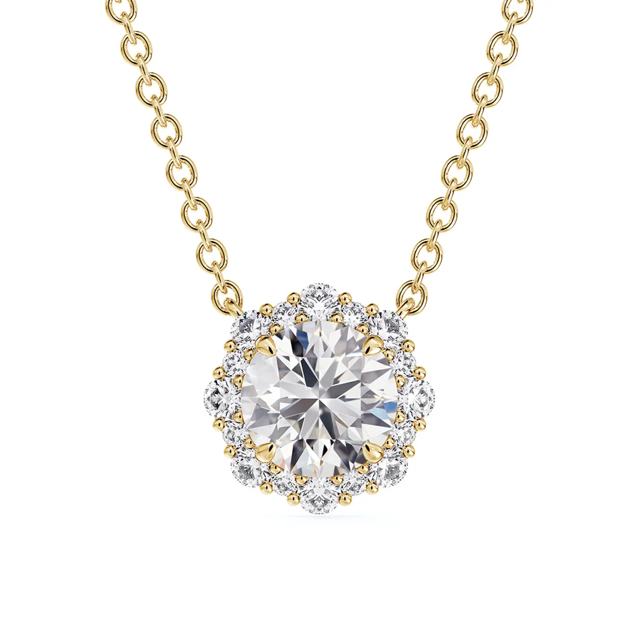 Forevermark Center of My Universe® Floral Halo Diamond Pendant