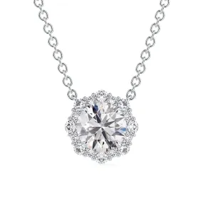 Forevermark Center of My Universe® Floral Halo Diamond Pendant