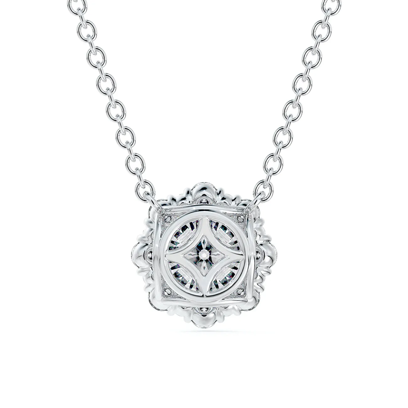 Forevermark Center of My Universe® Floral Halo Diamond Pendant