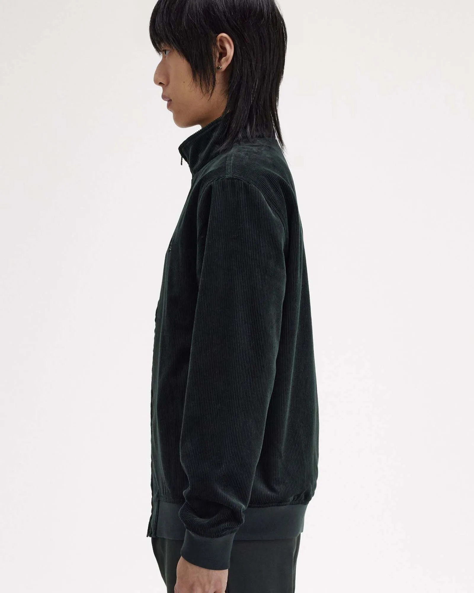 Fred Perry Corduroy Brentham Jacket - Night Green