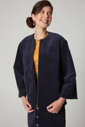 Futurist Corduroy Jacket - Navy