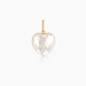 Gemma Mother Of Pearl Heart Charm