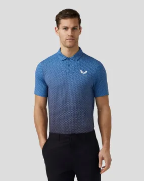 Heren Golf Gedrukte Polo - Blauw