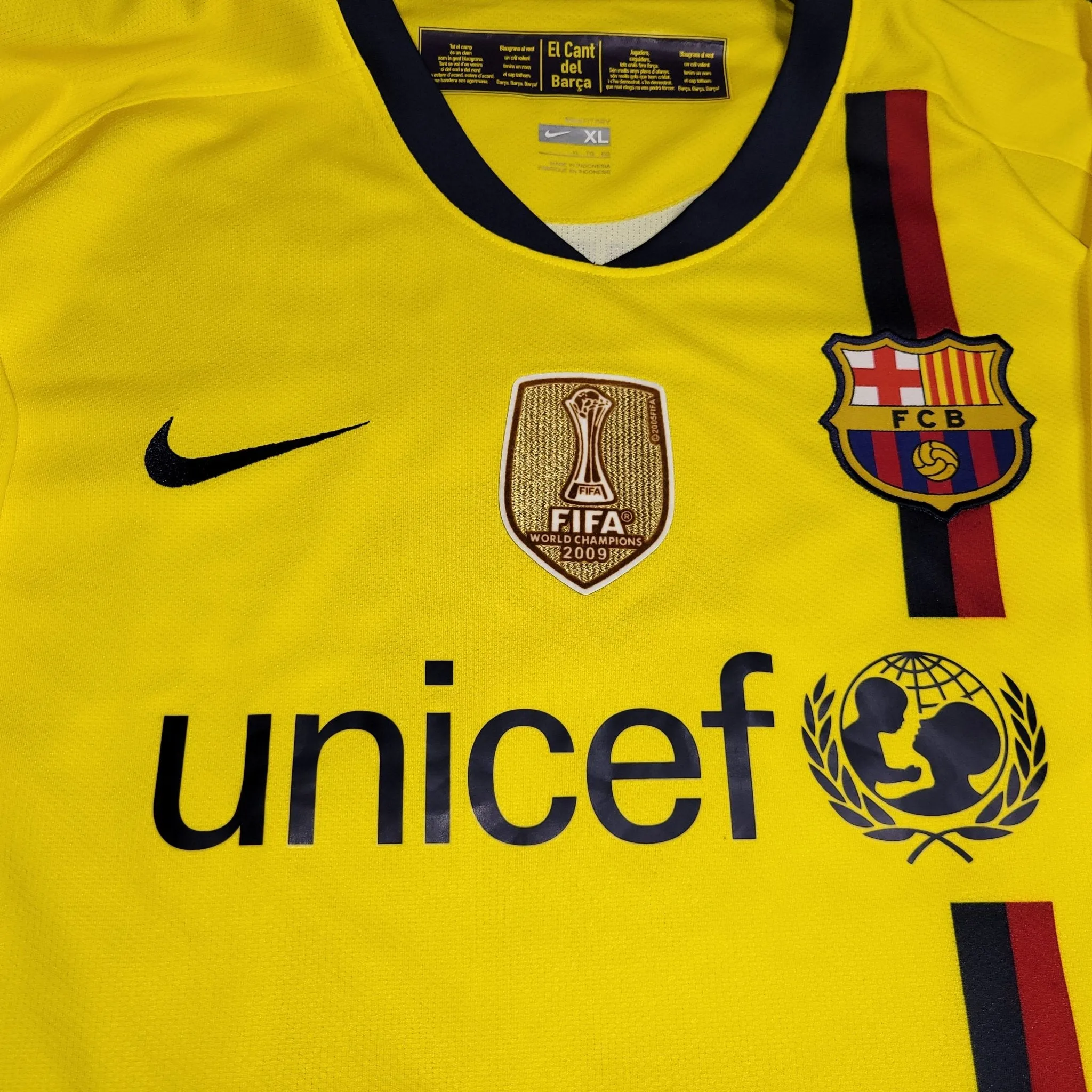 Ibrahimovic Barcelona DEBUT SEASON 2009 2010 Soccer Third Jersey Shirt XL SKU# 286787-760