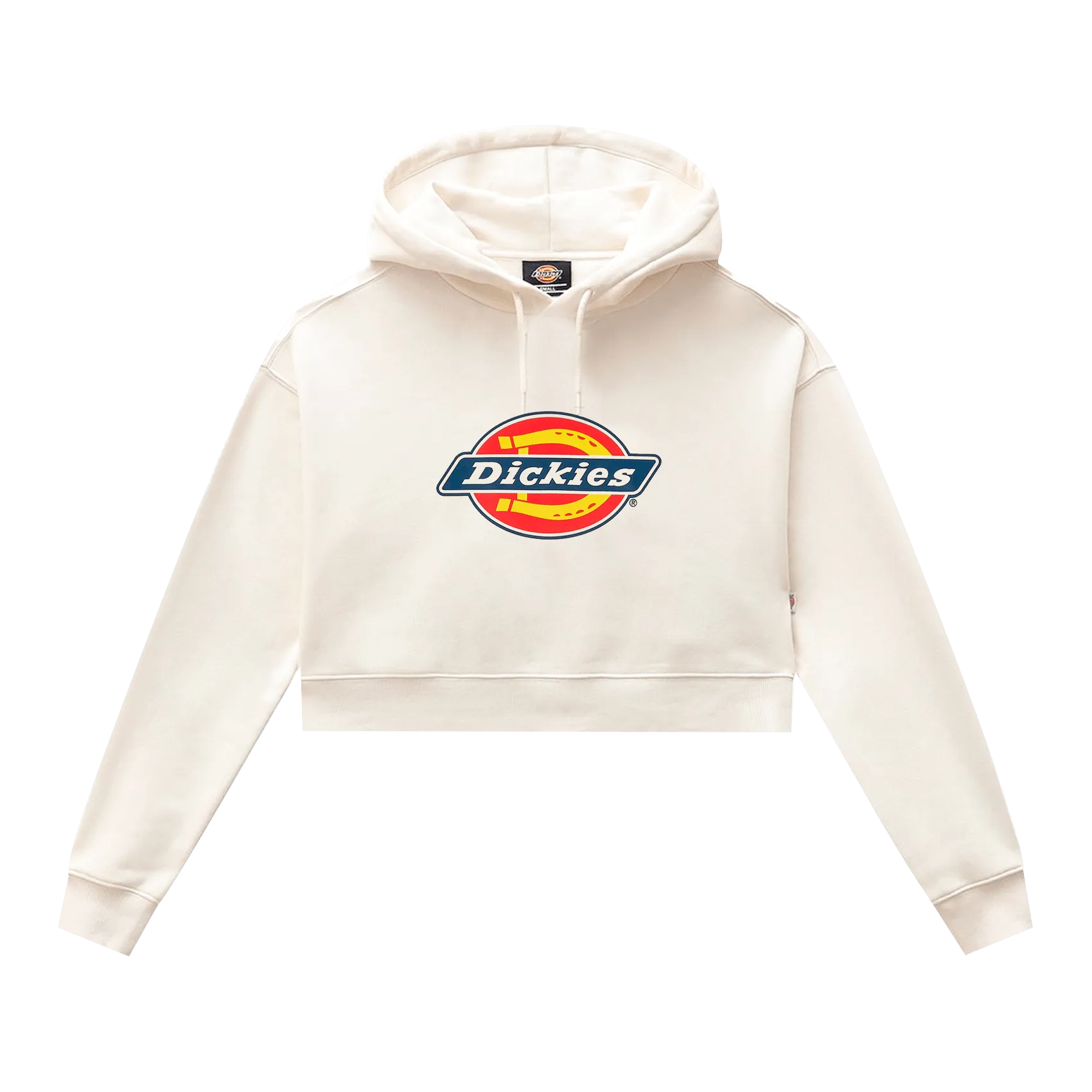 Icon Logo Crop Hoodie W - White