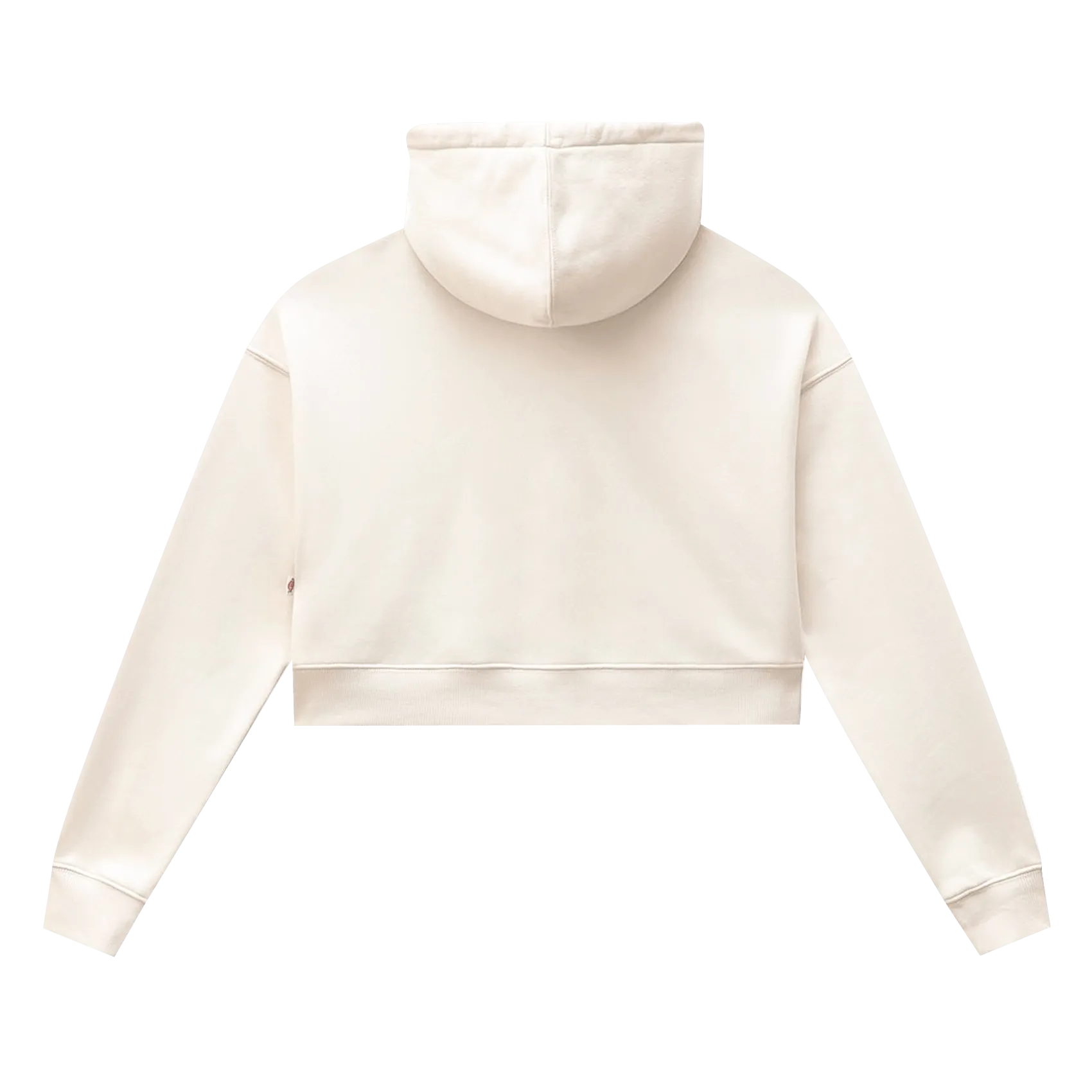 Icon Logo Crop Hoodie W - White