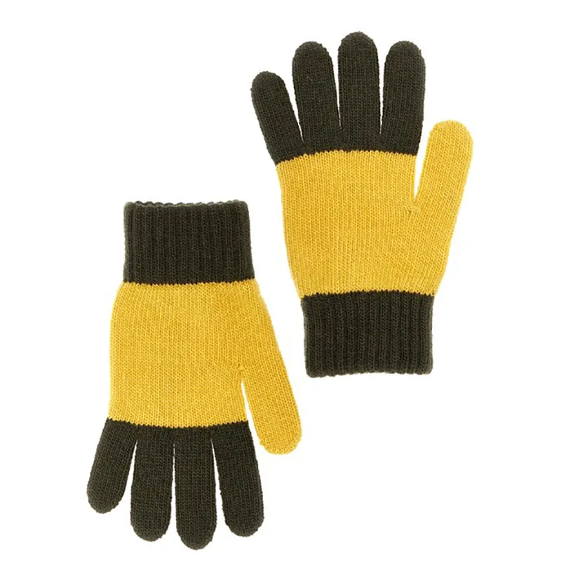 IL GUFO Striped Gloves