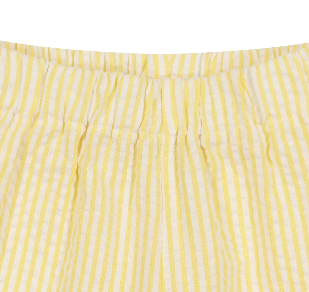 JD Pull On Shorts Yellow Seersucker Stripe