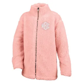 Kids Monogrammed Newport Sherpa Fleece Full Zip