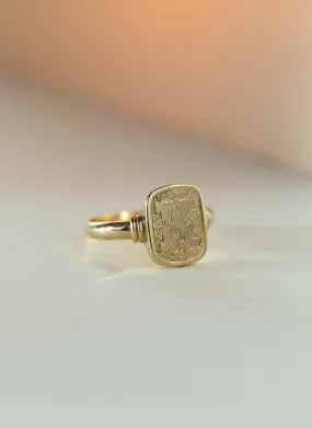 Lexy signet ring 14k gold