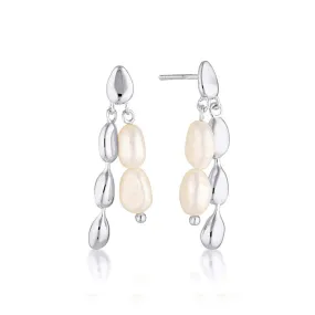 LINDA TAHIJA Neptunes Pearl Earring SILVER