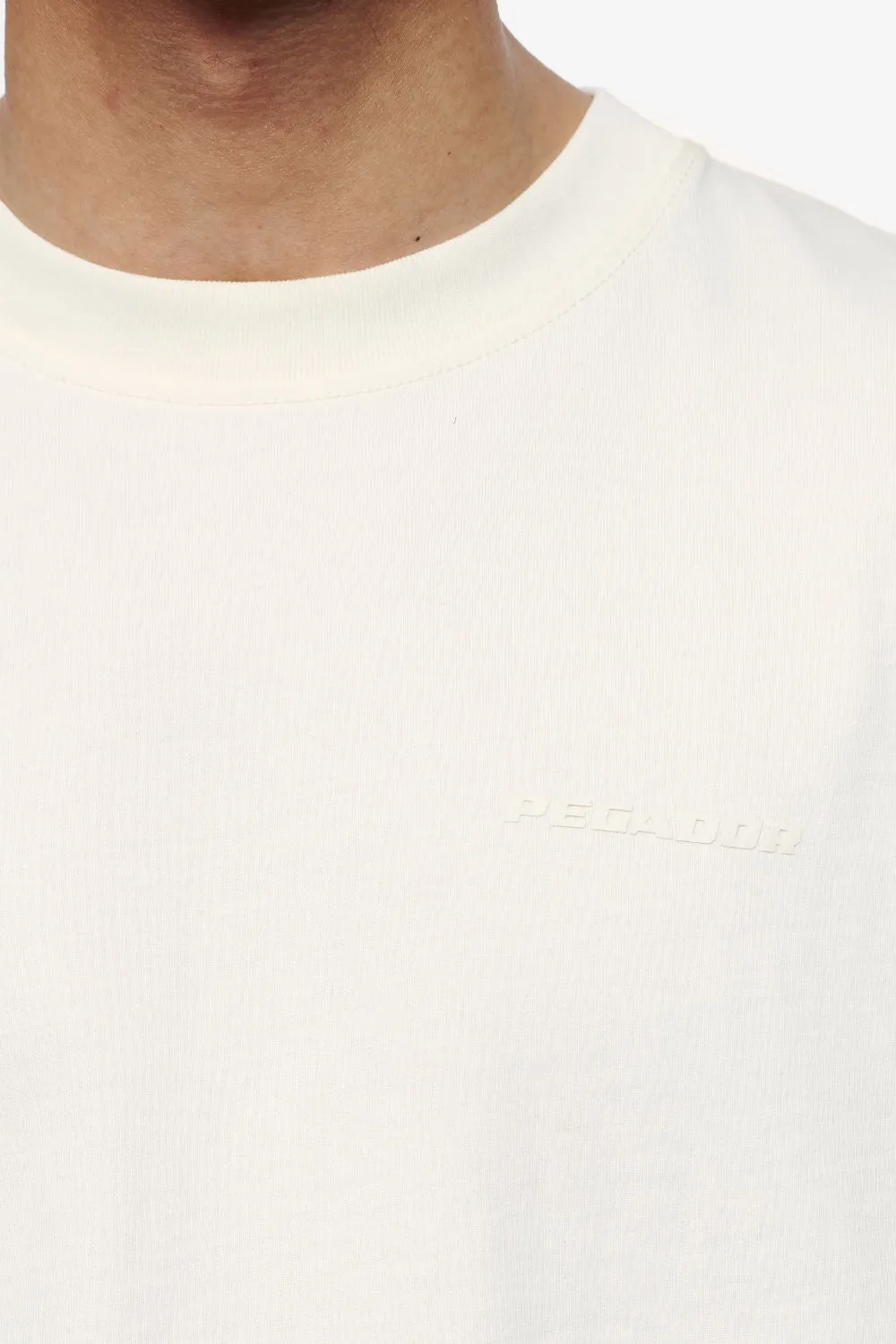 Logo Oversized Tee Vintage Washed Unbleached Gum