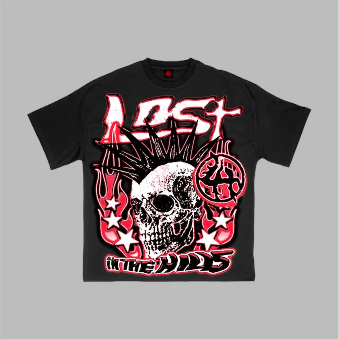 Losthills LH20007 T-Shirt Black Red