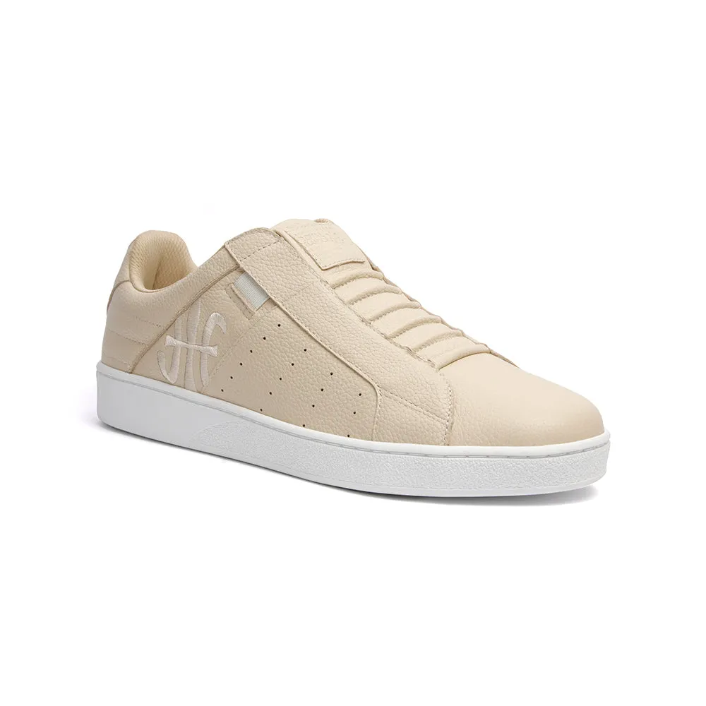 Men's Icon Classic Cream Leather Sneakers 02092-000