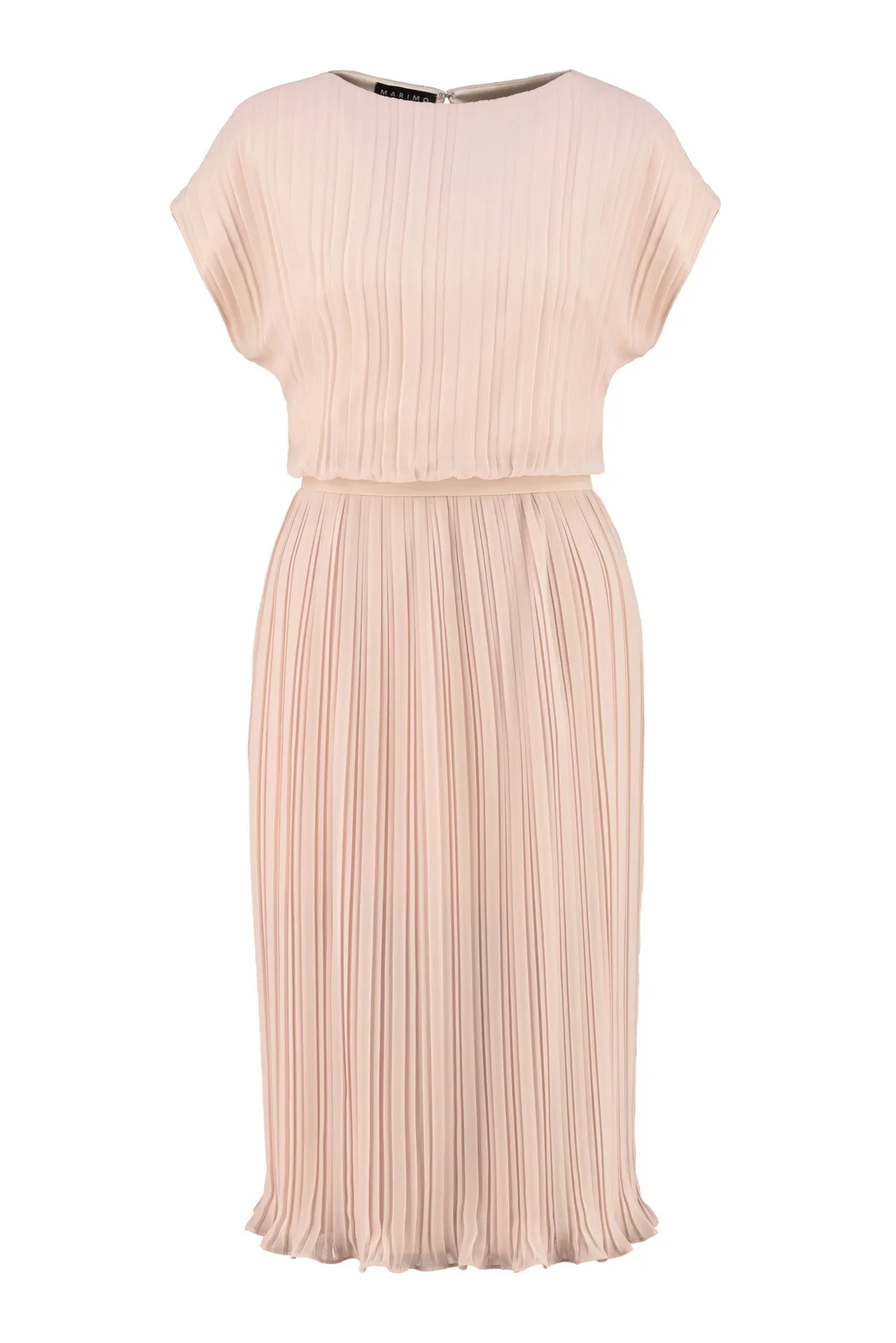 MERREMIA NUDE PINK PLEATED DRESS