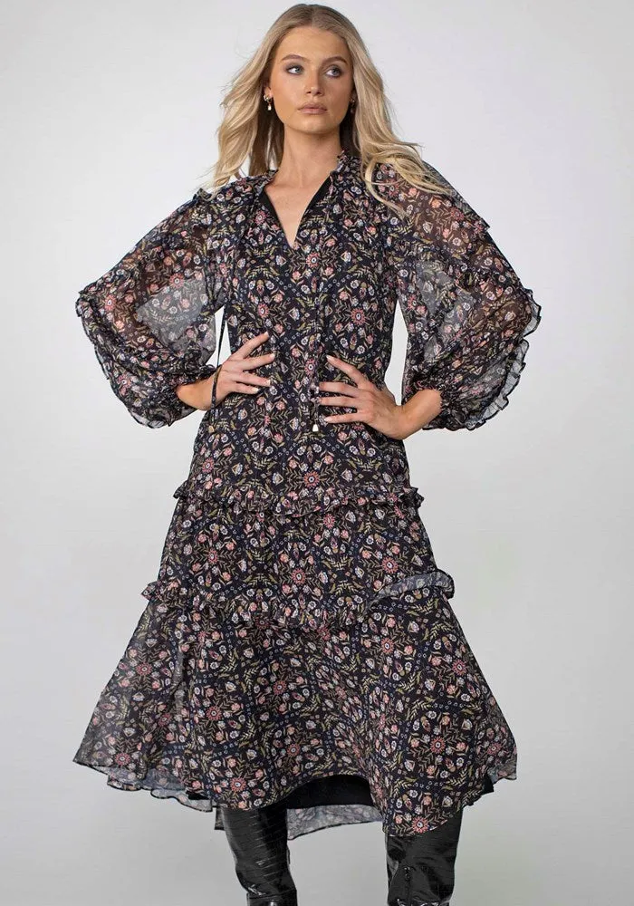 Midnight Rain Maxi Dress