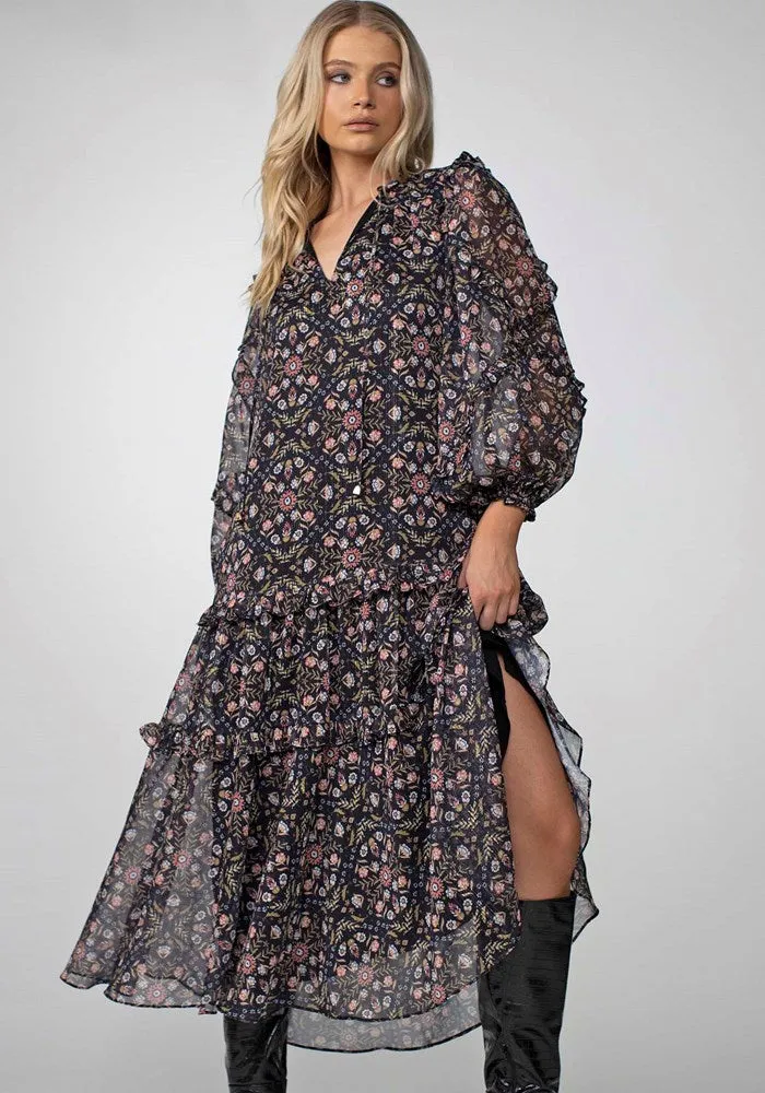 Midnight Rain Maxi Dress