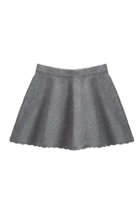 Milly Minis Scallop Flare Skirt