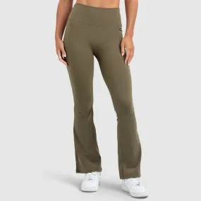 MotionSoft Flared Leggings - Deep Khaki