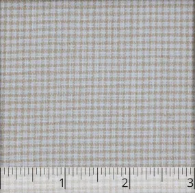 Natural & White Checked Linen - $14.00 yd.