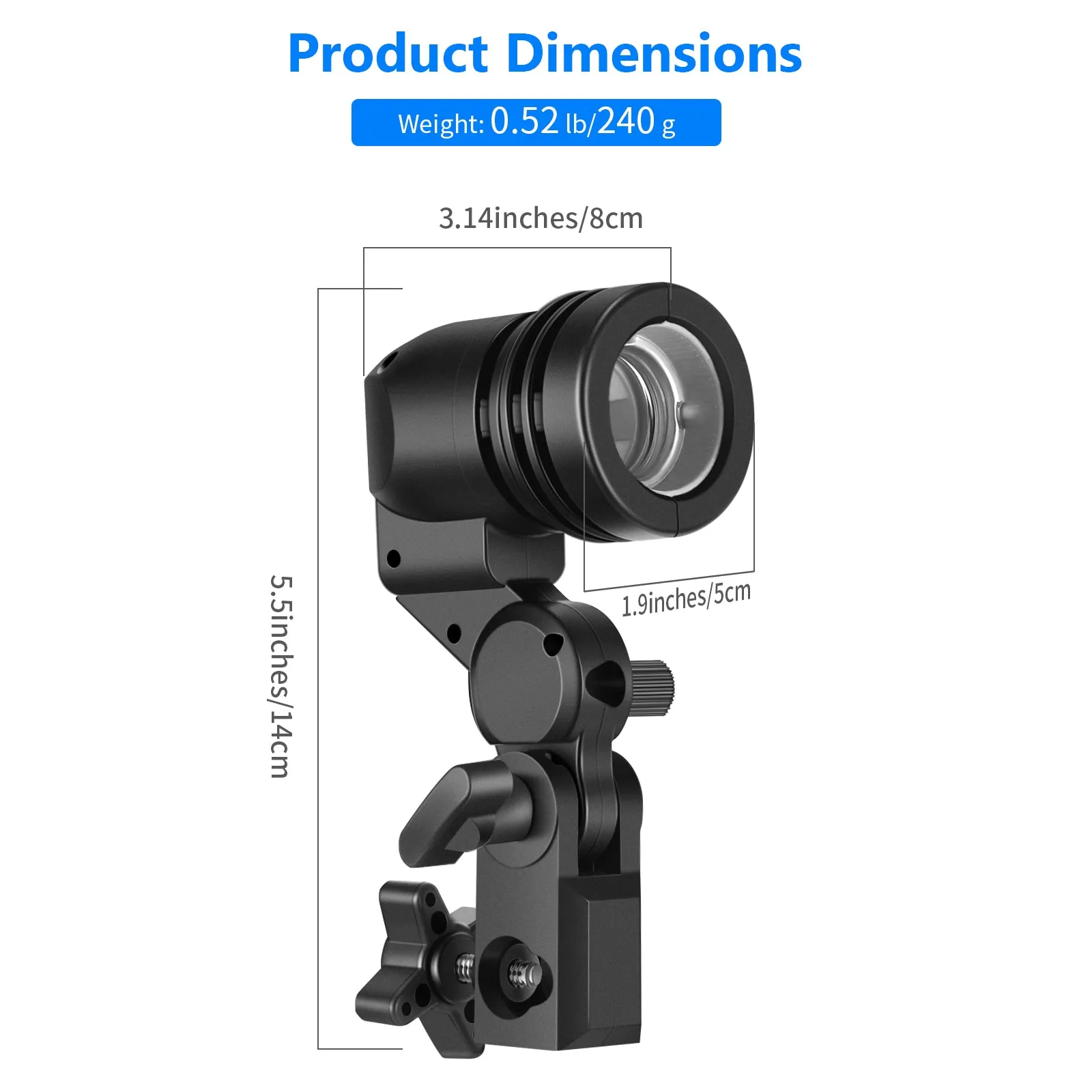 NEEWER 2 Pack E27 Lamp Holder with Light Stand Mount